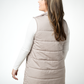 Harlow Long Vest - Latte