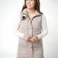 Harlow Long Vest - Latte