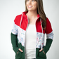 Colorblock Fullzip - Red, Winter Berry, Evergreen