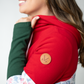Colorblock Fullzip - Red, Winter Berry, Evergreen