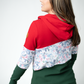 Colorblock Fullzip - Red, Winter Berry, Evergreen