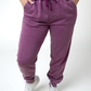 Vintage Wash Joggers - Purple