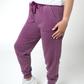Vintage Wash Joggers - Purple