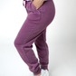 Vintage Wash Joggers - Purple