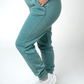 Vintage Wash Joggers - Teal