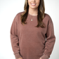IN STOCK Vintage Wash Pullover - Brown