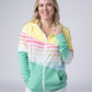 Colorblock Fullzip - Yellow, Rainbow Stripes, and Lime