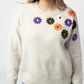Fall Floral Sweater - Beige
