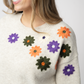 Fall Floral Sweater - Beige