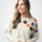 Fall Floral Sweater - Beige