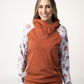 Classic Zoey ZipCowl Sweatshirt - Maple and Fall Foliage