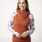 Classic Zoey ZipCowl Sweatshirt - Maple and Fall Foliage