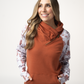 Classic Zoey ZipCowl Sweatshirt - Maple and Fall Foliage