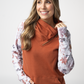 Classic Zoey ZipCowl Sweatshirt - Maple and Fall Foliage