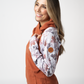 Classic Zoey ZipCowl Sweatshirt - Maple and Fall Foliage