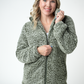 Two Tone Fullzip Sherpa - Olive and White