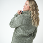 Two Tone Fullzip Sherpa - Olive and White