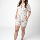 Brooke Top and Shorts Pajama Set - Pink Pine Noel