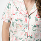 Brooke Top and Shorts Pajama Set - Pink Pine Noel