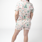 Brooke Top and Shorts Pajama Set - Pink Pine Noel