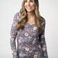 Alyssa Long Sleeve Top - Blushwood Floral