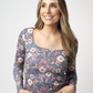 Alyssa Long Sleeve Top - Blushwood Floral