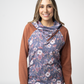 Classic Zoey ZipCowl Sweatshirt - Blushwood Floral and Terra Cotta