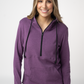 Classic Half Zip Hoodie - Black and Purple