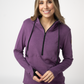 Classic Half Zip Hoodie - Black and Purple