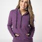 Classic Half Zip Hoodie - Black and Purple