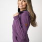 Classic Half Zip Hoodie - Black and Purple