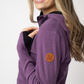Classic Half Zip Hoodie - Black and Purple