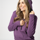 Classic Half Zip Hoodie - Black and Purple