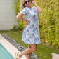 Alicia Dress - Tropical Leaf
