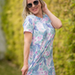 Alicia Dress - Tropical Leaf