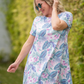 Alicia Dress - Tropical Leaf
