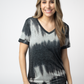 IN STOCK Sophie Top - Ombre Micro Stripes Midnight and White
