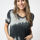 IN STOCK Sophie Top - Ombre Micro Stripes Midnight and White