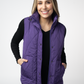 Remy Zip Up Vest - Purple