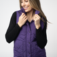 Remy Zip Up Vest - Purple