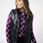 Remy Zip Up Vest - Shiny Black