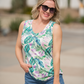 Noelle Tank - Tropical Leaf
