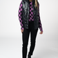 Remy Zip Up Vest - Shiny Black