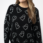 Ghost Pullover Sweater - Midnight Ghosts