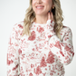 Blair Long Sleeve Top - Cranberry Woodland