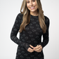 Blair Long Sleeve Top - Midnight Ghosts