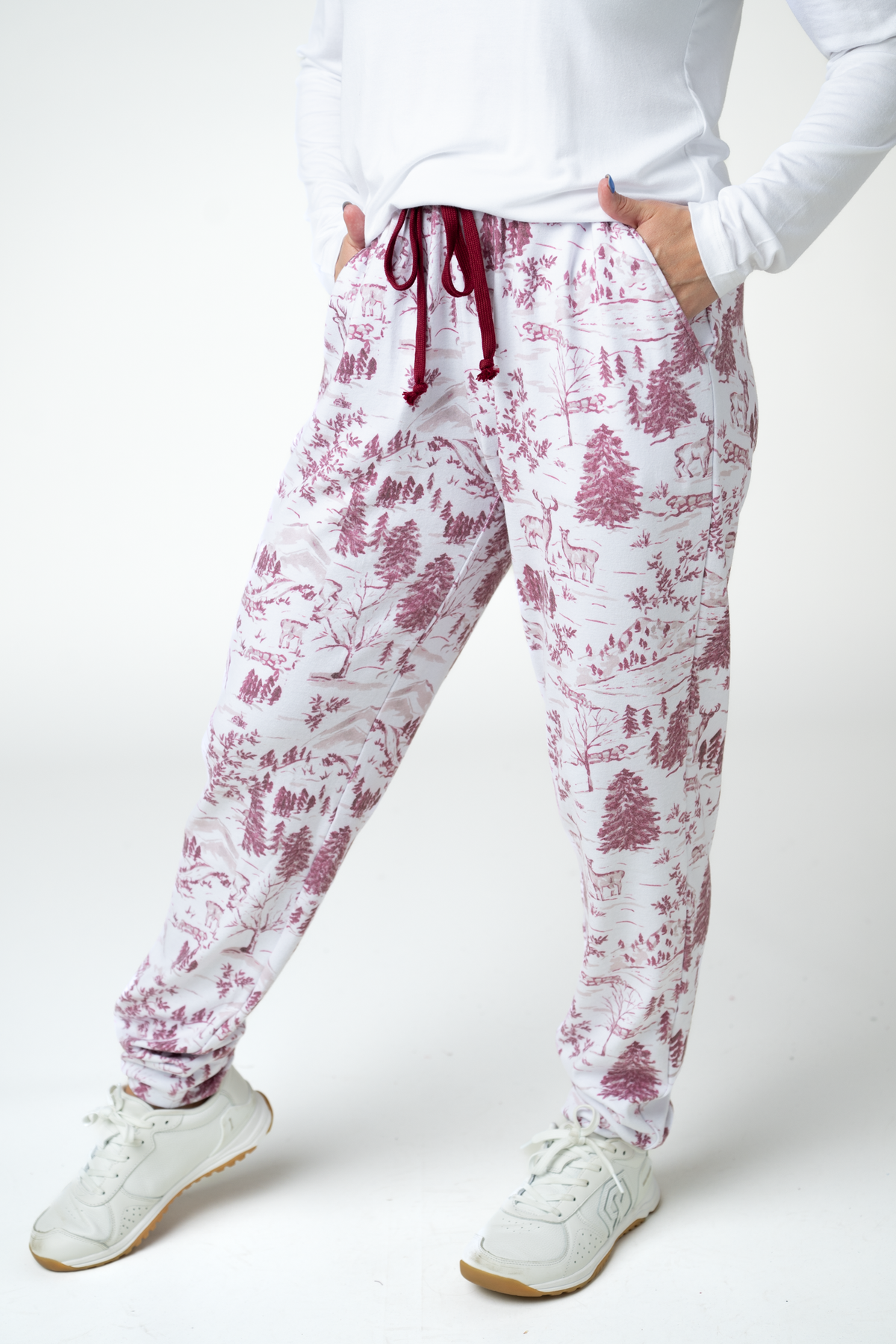 Classic Joggers -  Cranberry Woodland