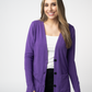 Cori Cardigan - Heathered Purple