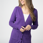 Cori Cardigan - Heathered Purple