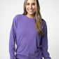 Corrine Ribbed Pullover Top - Purple